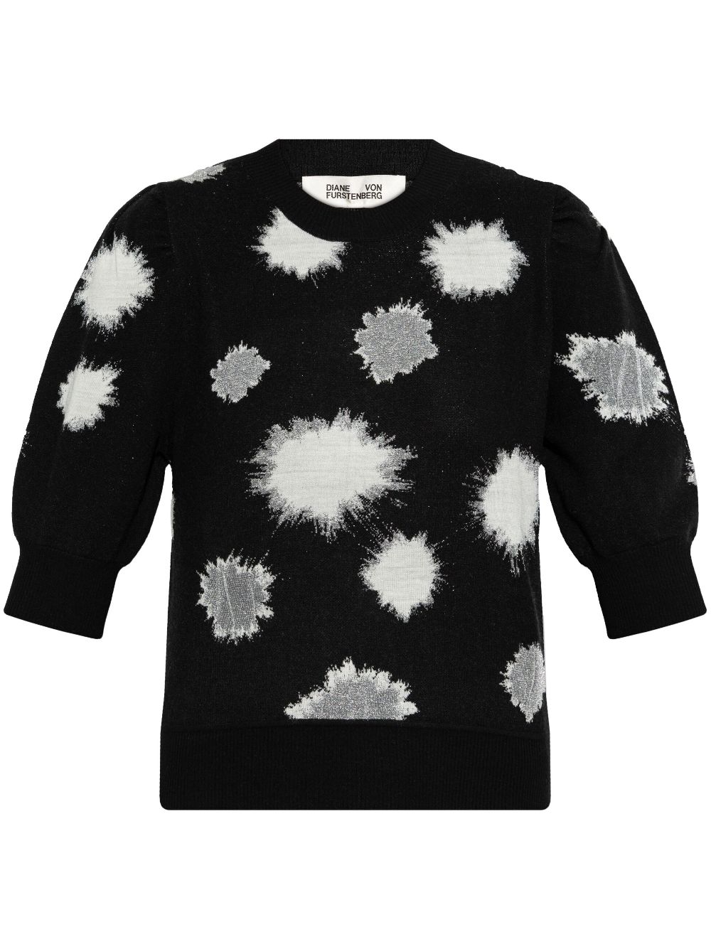 graphic-print jumper