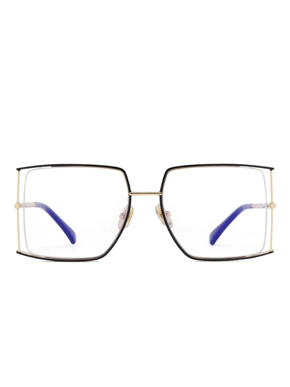 Max Mara Eyewear Occhiali squadrati - Oro