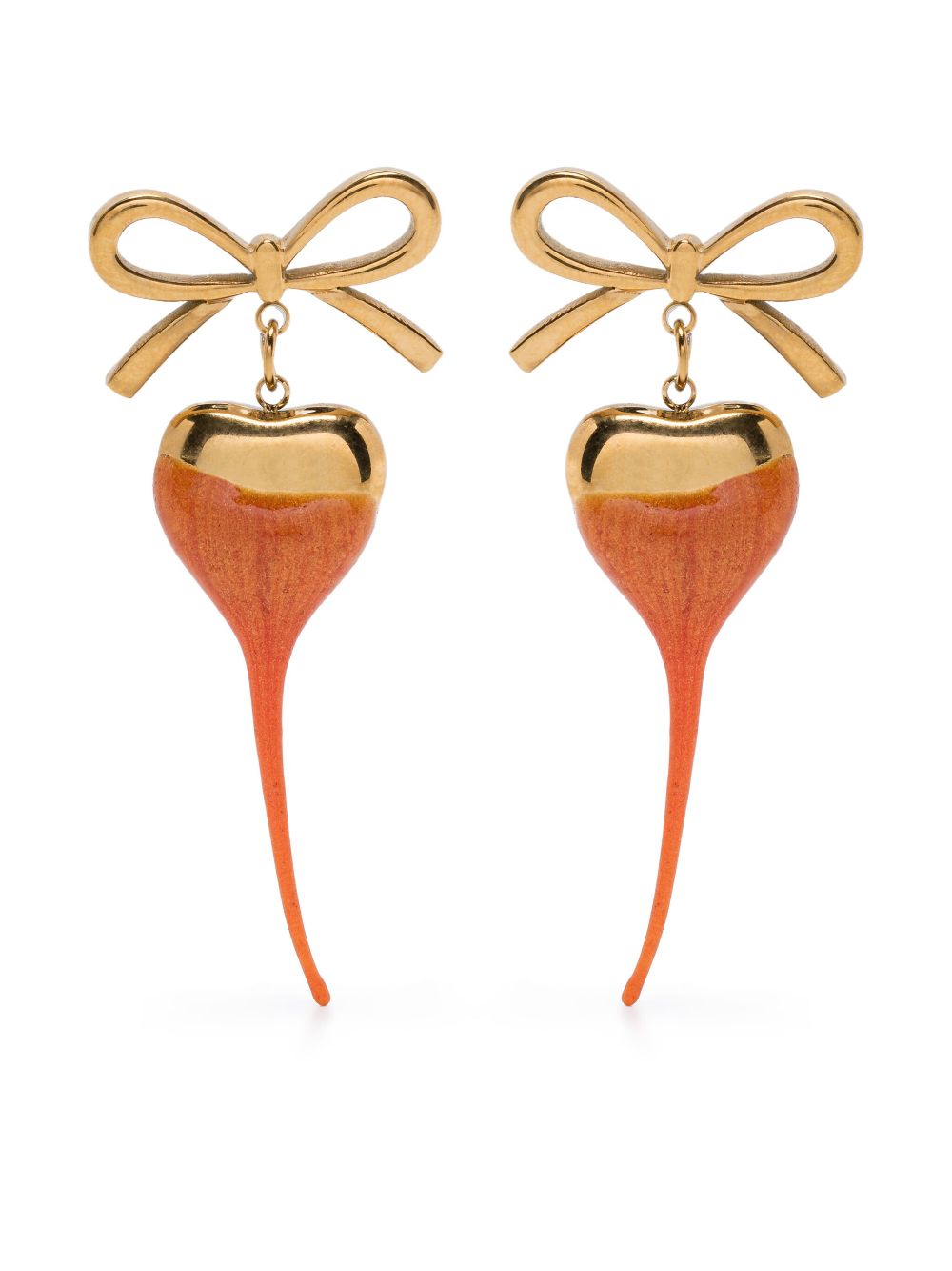 Ottolinger Bow Heart earrings - Gold