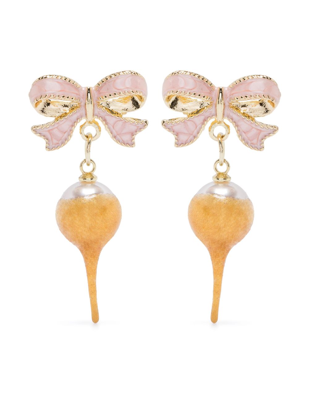 Ottolinger Bow Pearl earrings - Gold