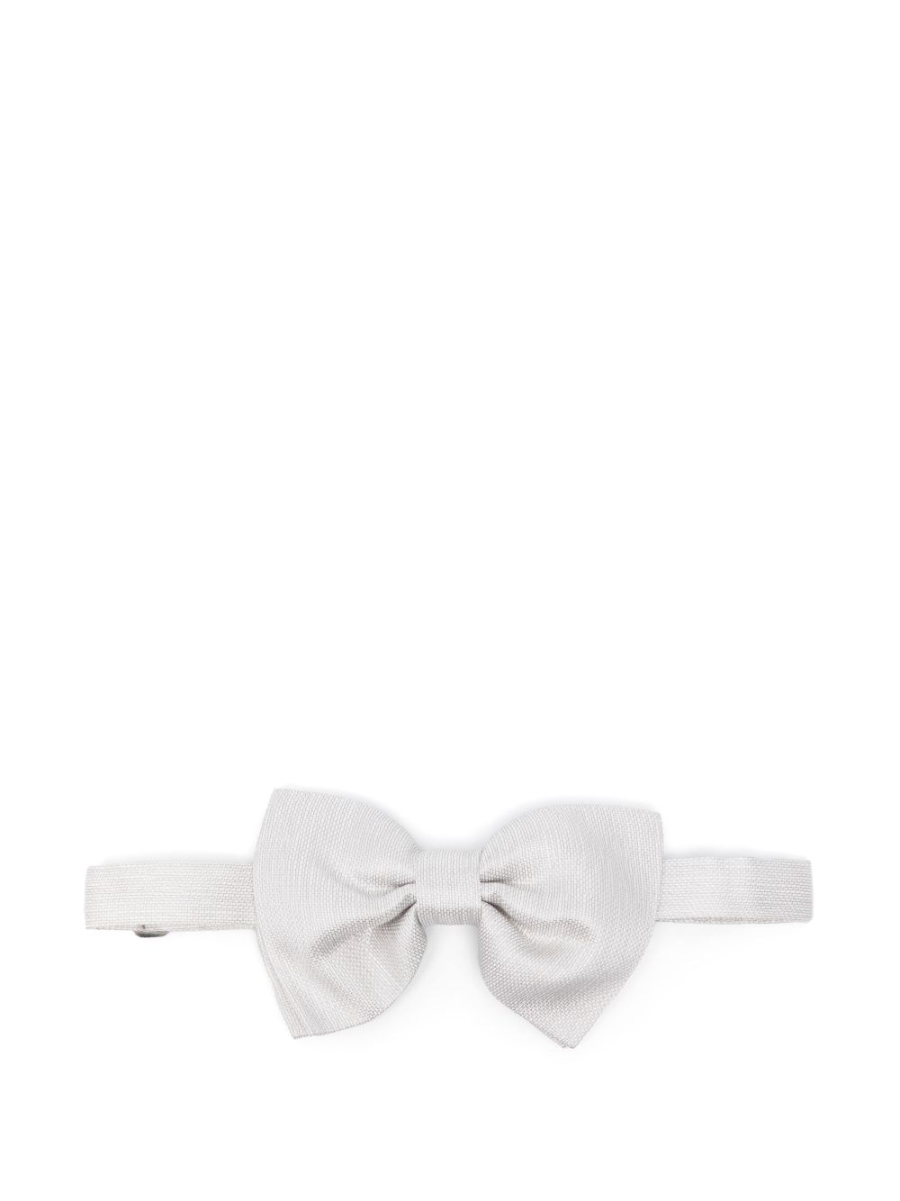 Tagliatore Silk Bow Tie In White