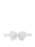 Tagliatore silk bow tie - White