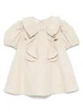 Fendi Kids FF-jacquard dress - Neutrals