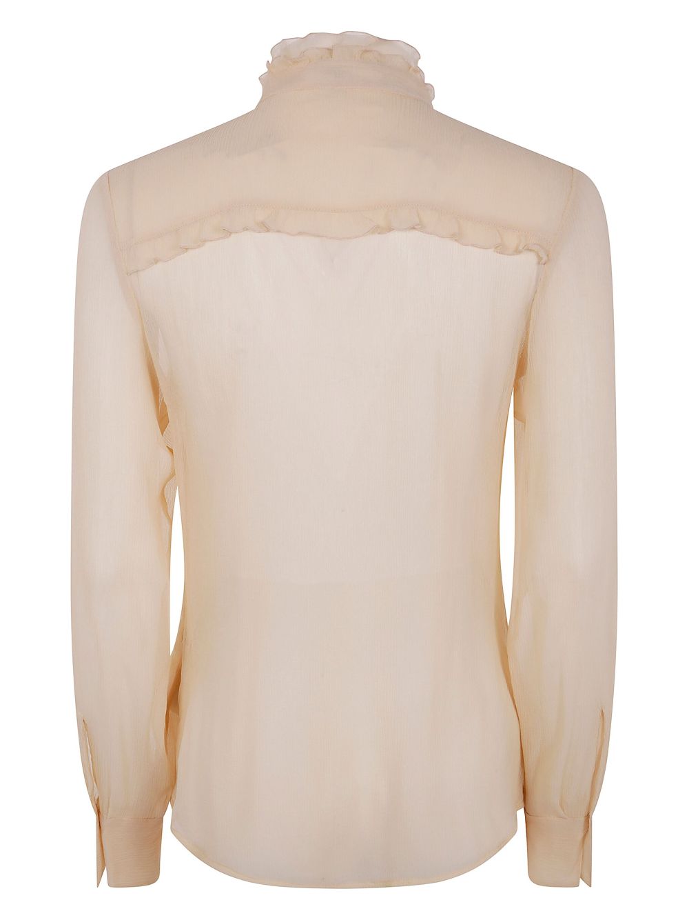 Chloé ruffled fitted blouse - Beige