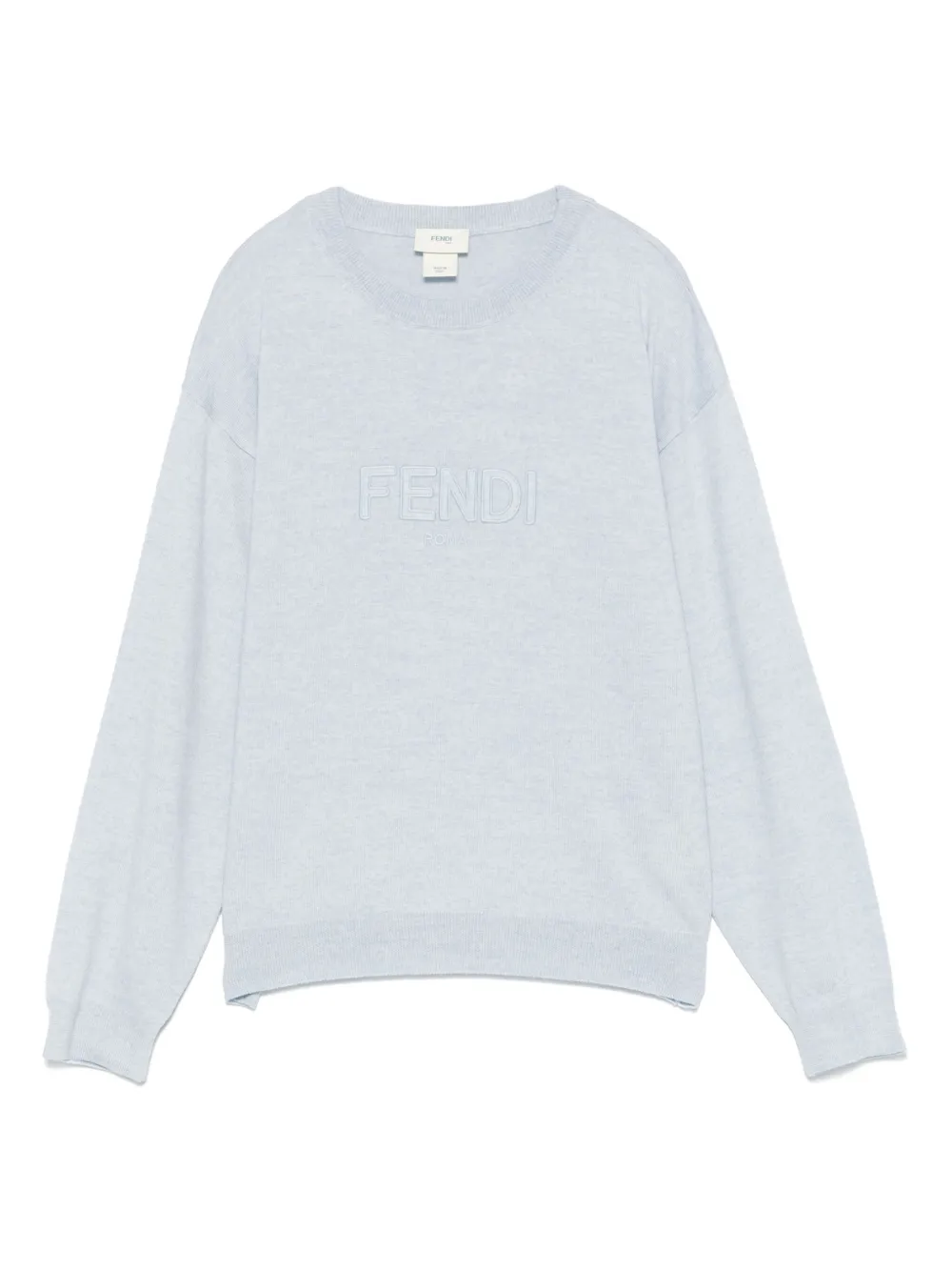Fendi Kids メランジ セーター - ブルー Fendi Kids メランジ セーター - ブルー