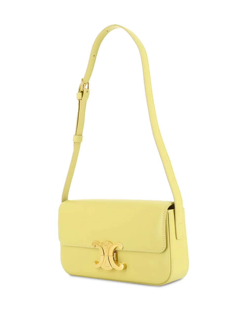 Pre-owned Celine 2020s Claude Handbag In 黄色