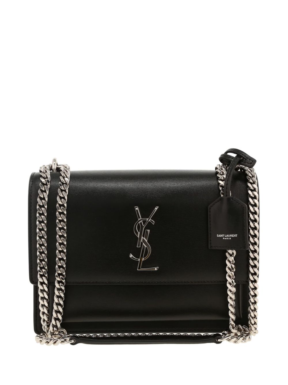 Pre-owned Saint Laurent Sunset 中号单肩包（2020年代典藏款） In Black