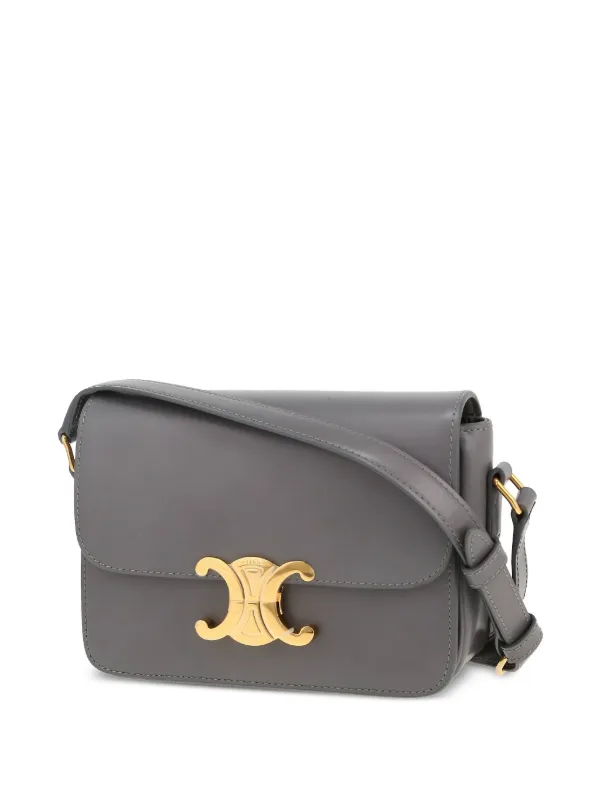 Celine Pre-Owned Borsa a Spalla Teen Triomphe | Grigio | FARFETCH IT