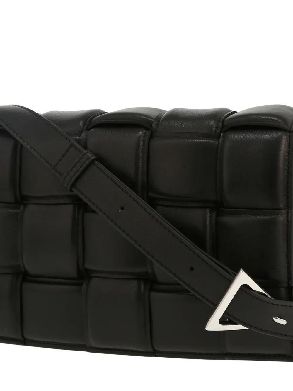 Pre-owned Bottega Veneta 2020s Cassette Padded Shoulder Bag In Black