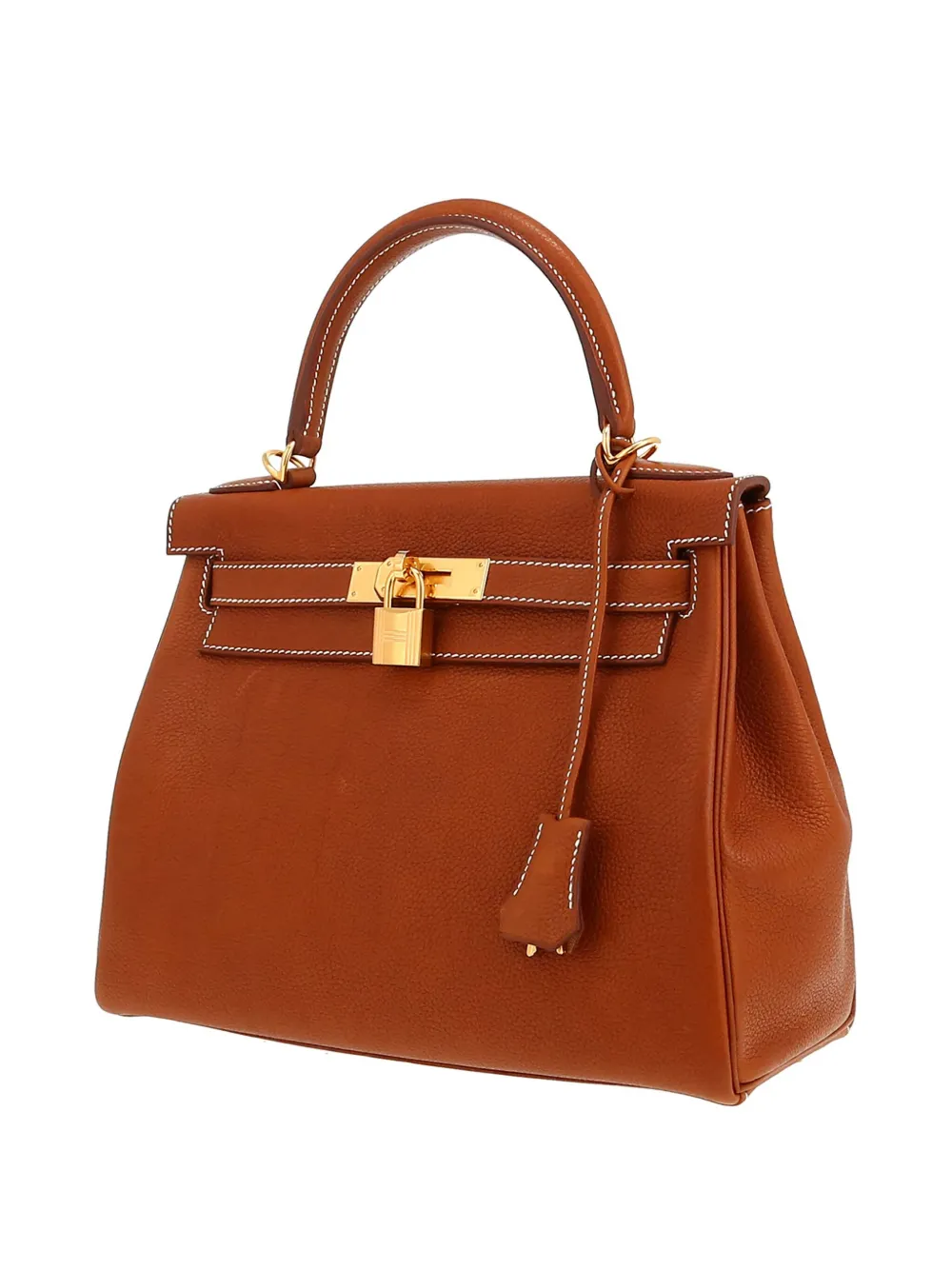 Pre-owned Hermes 2023 Kelly 28 Handbag In Brown