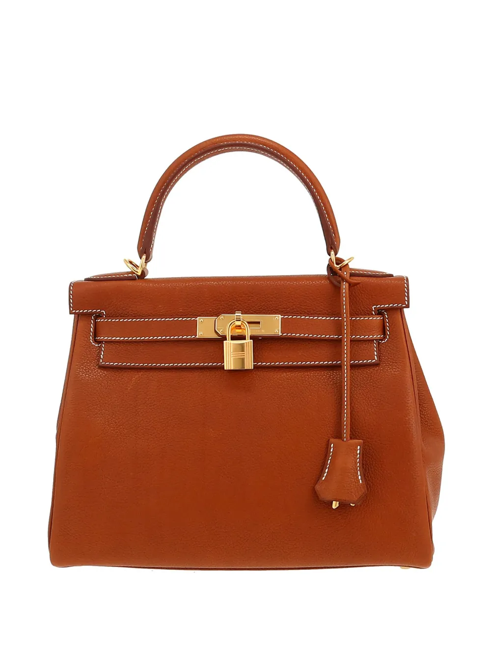 Pre-owned Hermes 2023 Kelly 28 Handbag In Brown