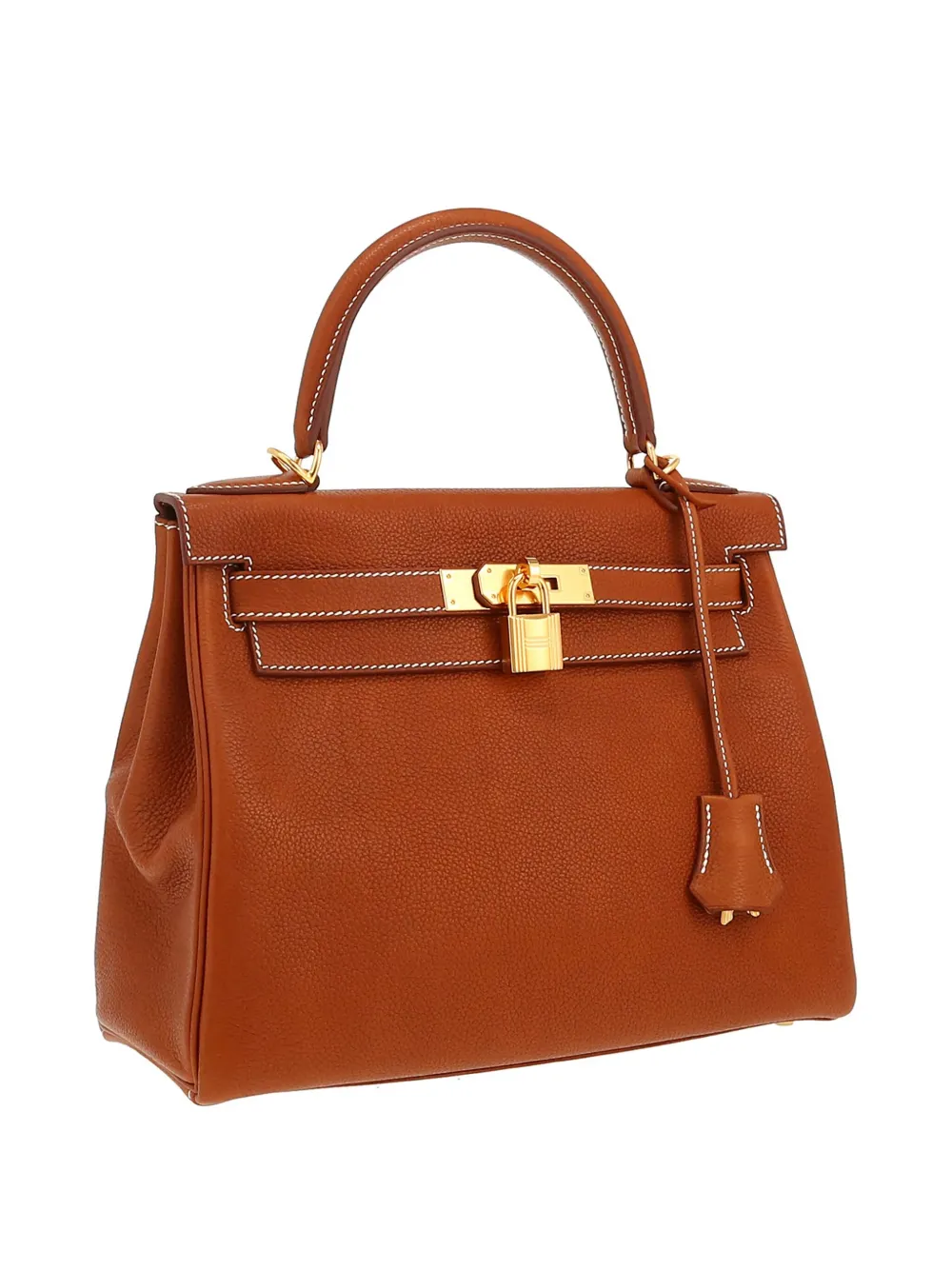 Pre-owned Hermes 2023 Kelly 28 Handbag In Brown