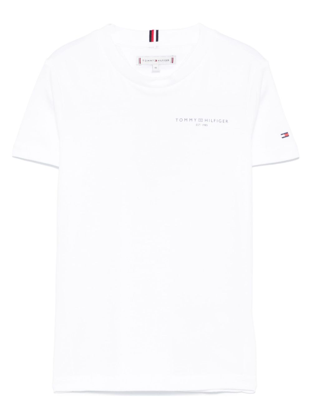 Tommy Hilfiger Junior logo-print T-shirt - White