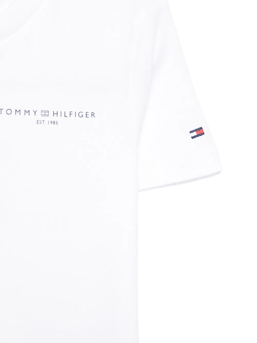 Tommy Hilfiger Junior T-shirt met logoprint Wit