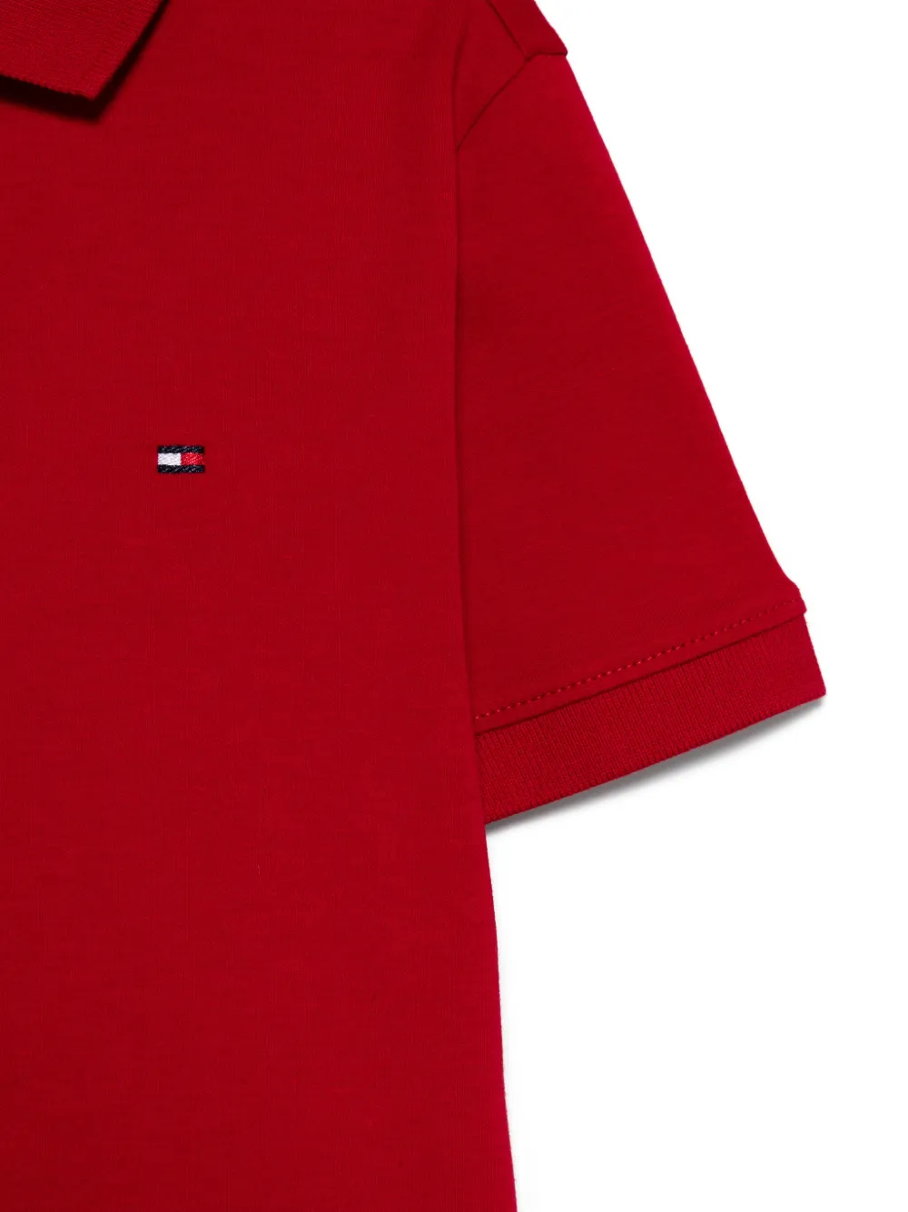 Tommy Hilfiger Junior Poloshirt met geborduurd logo Rood