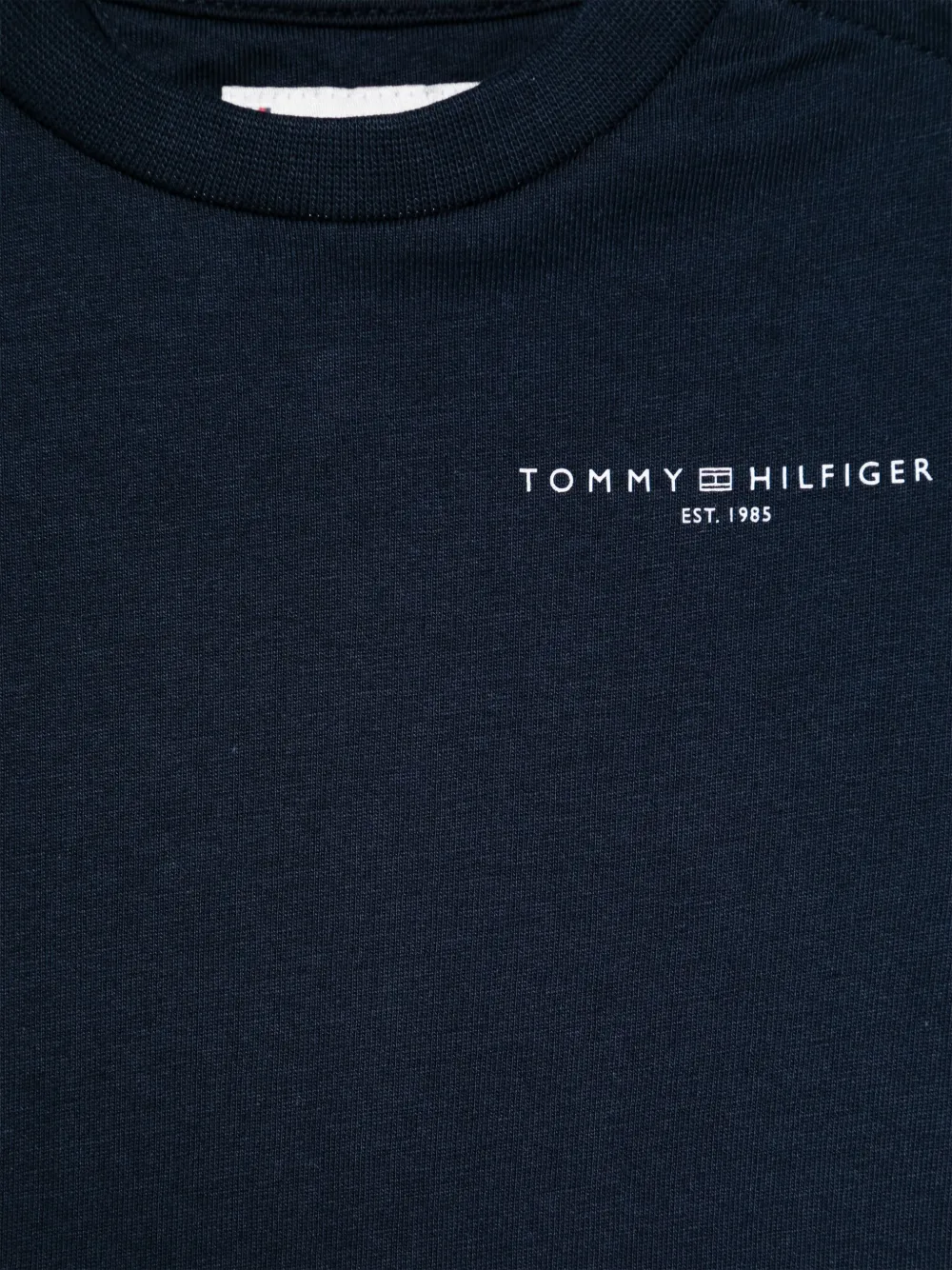 Shop Tommy Hilfiger Junior Logo-print T-shirt In 蓝色