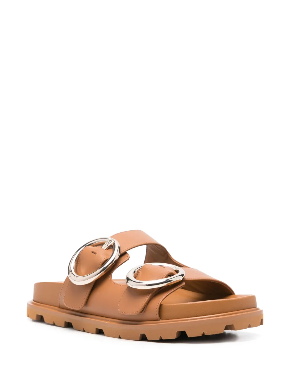 Stuart Weitzman leather sandals Brown