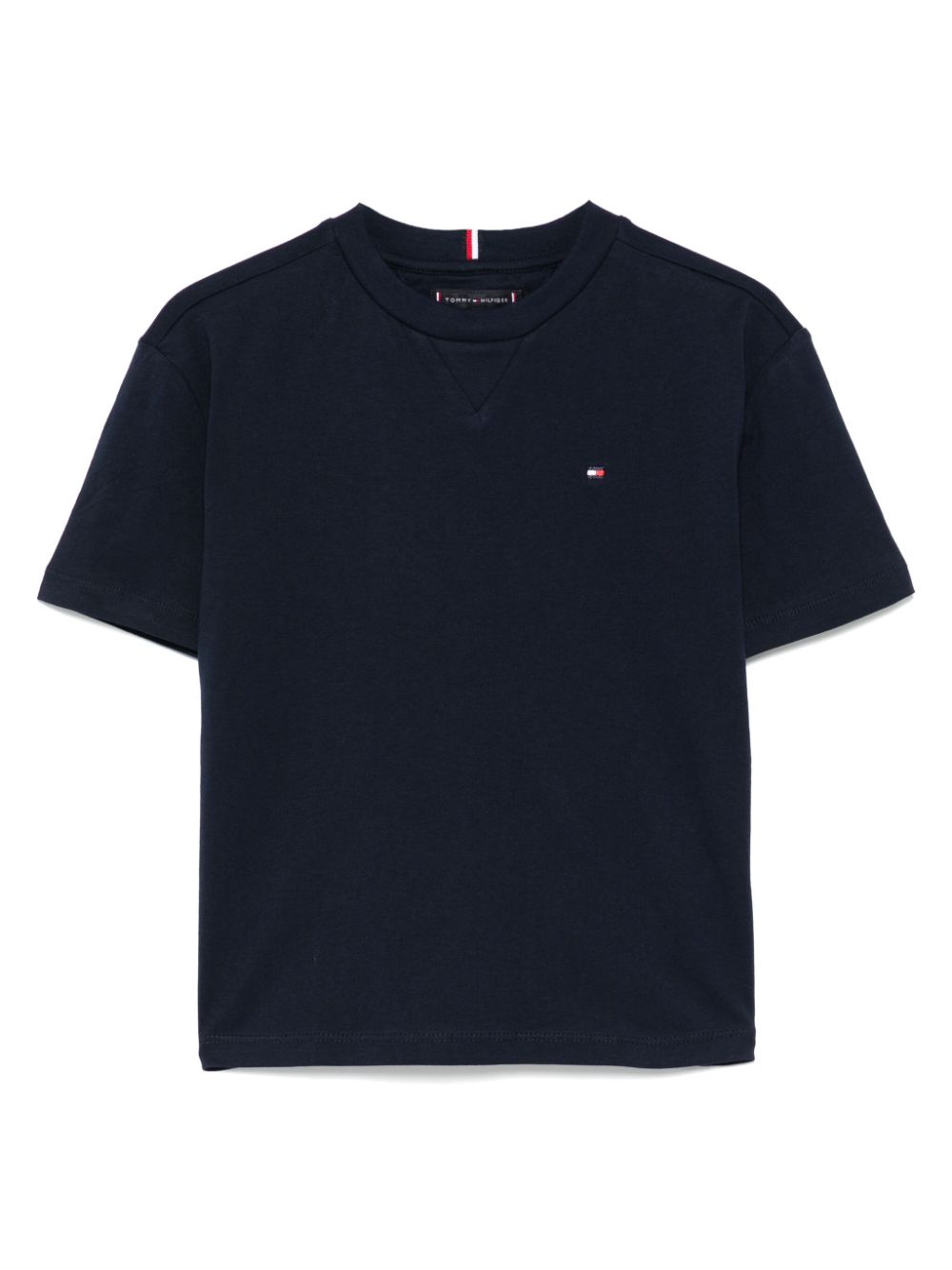 Tommy Hilfiger Junior logo-embroidered T-shirt - Blue