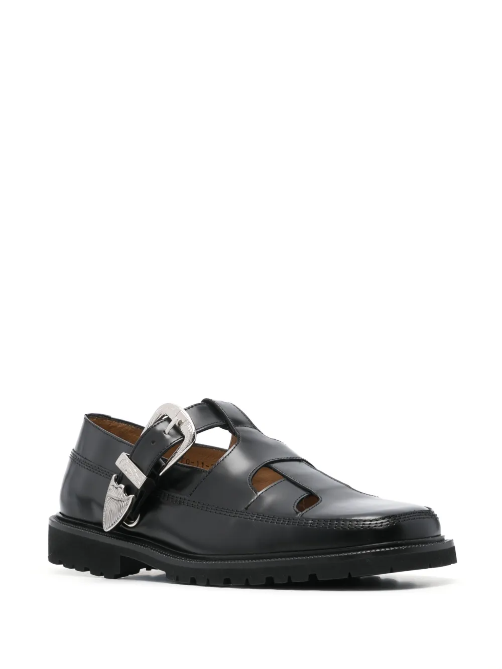 Toga Virilis leather loafers Black