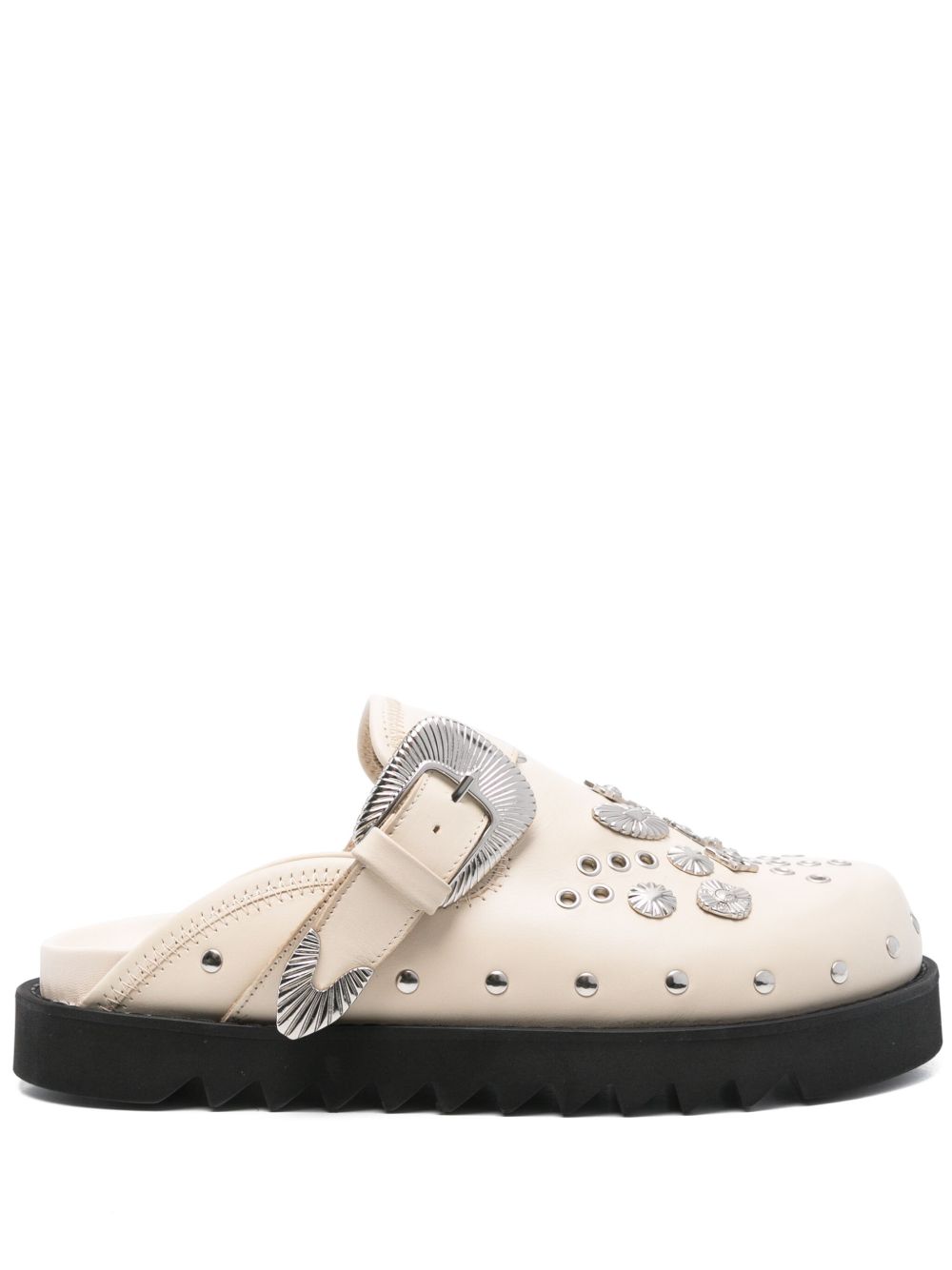 Toga Virilis Slippers met studs Wit