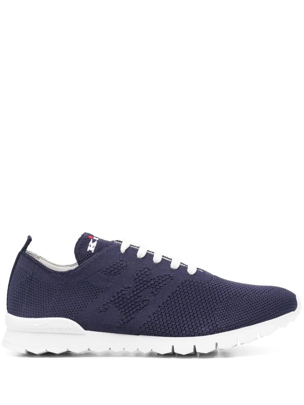 Kiton logo-embroidered sneakers Blue