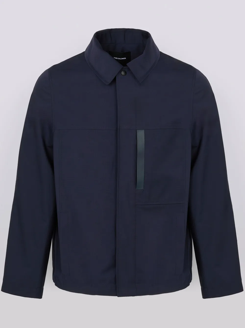 Yves Salomon Waterproof Shirt Jacket In Blue