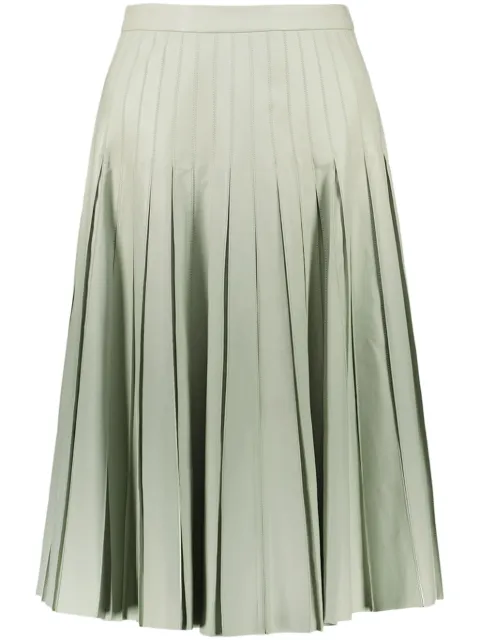 Yves Salomon lambskin pleated skirt
