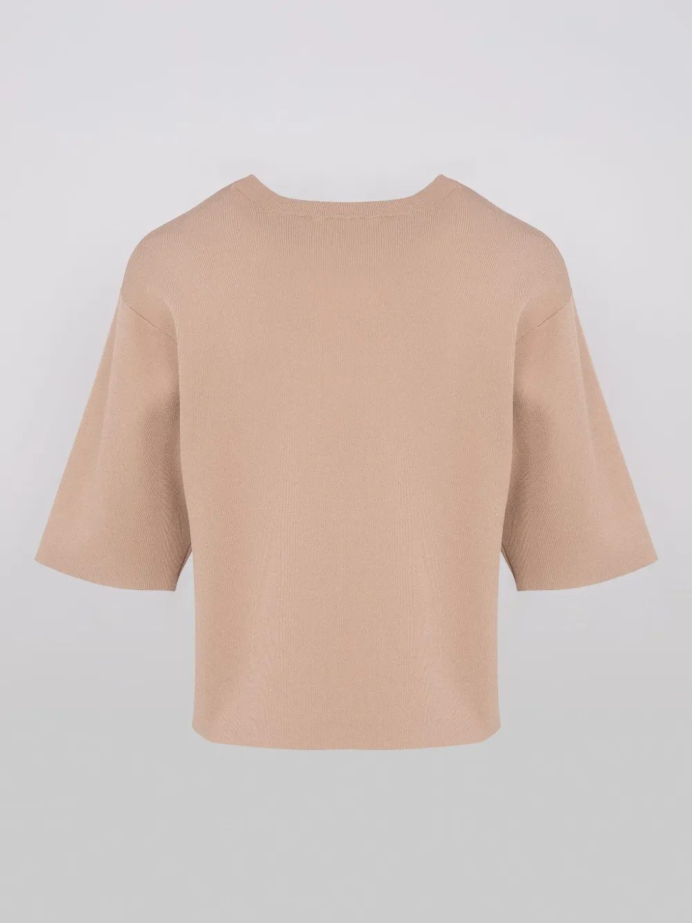 Yves Salomon Cropped T-shirt Beige