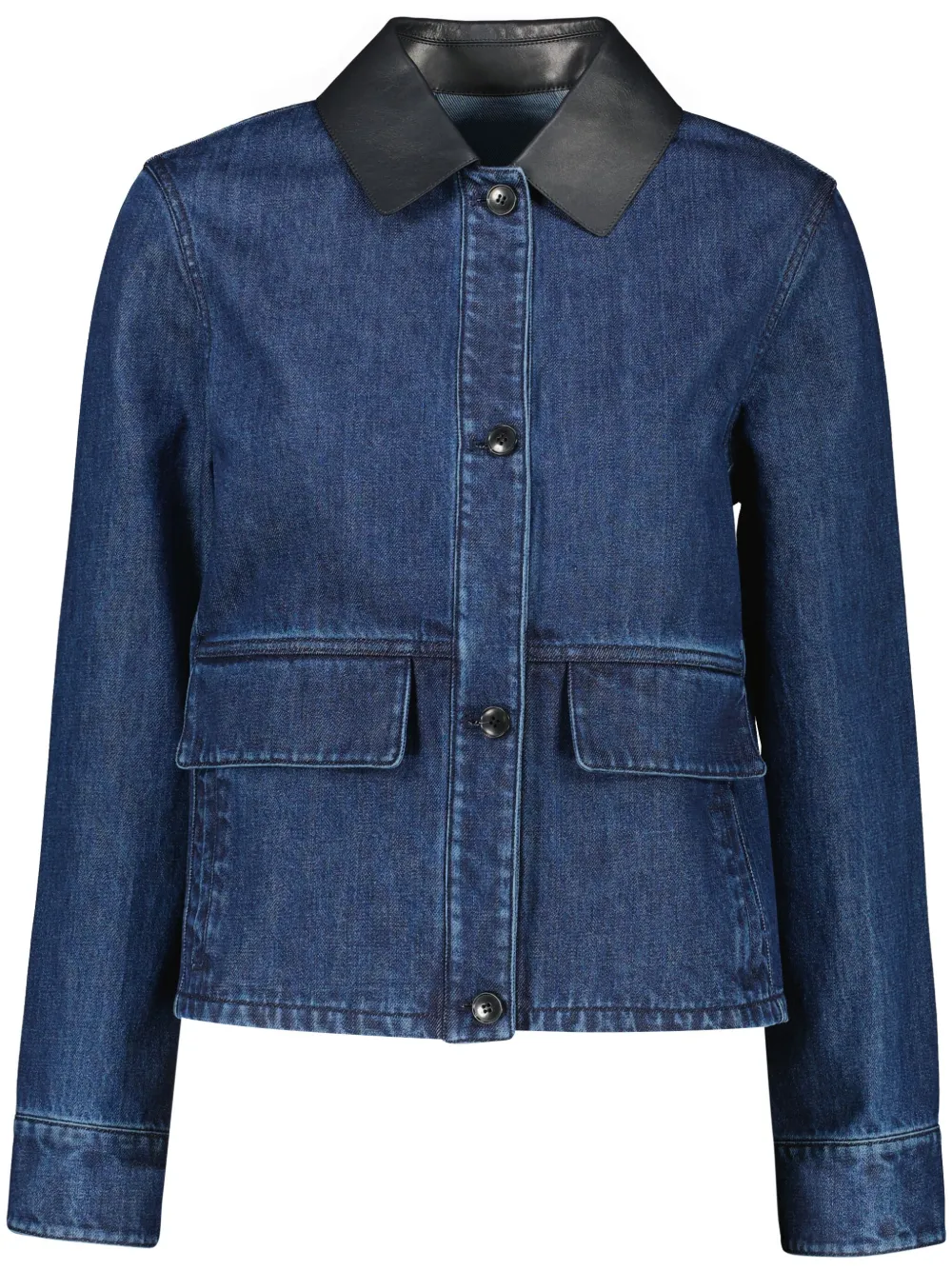 Yves Salomon Denim jack Blauw