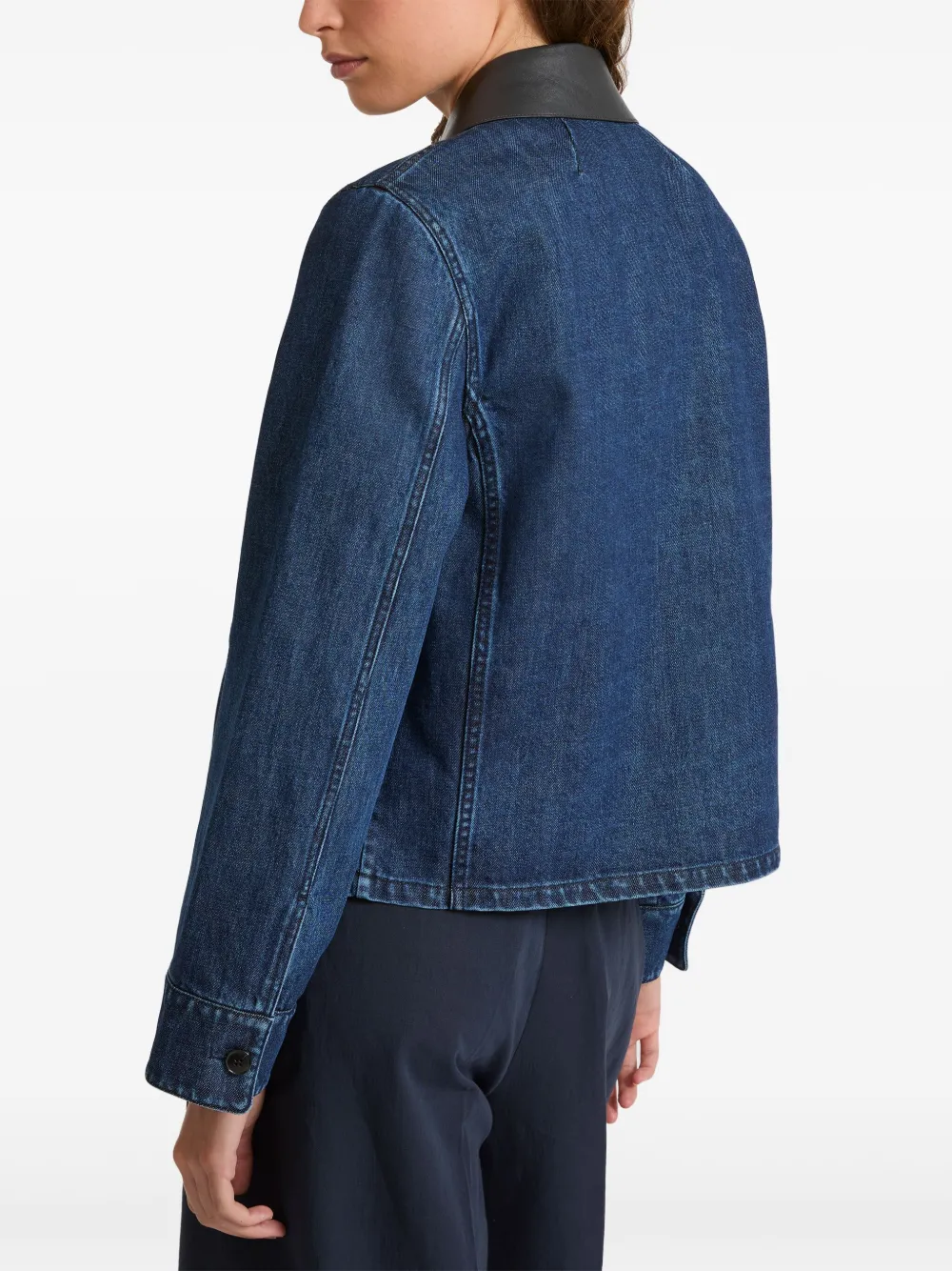 Yves Salomon Denim jack Blauw