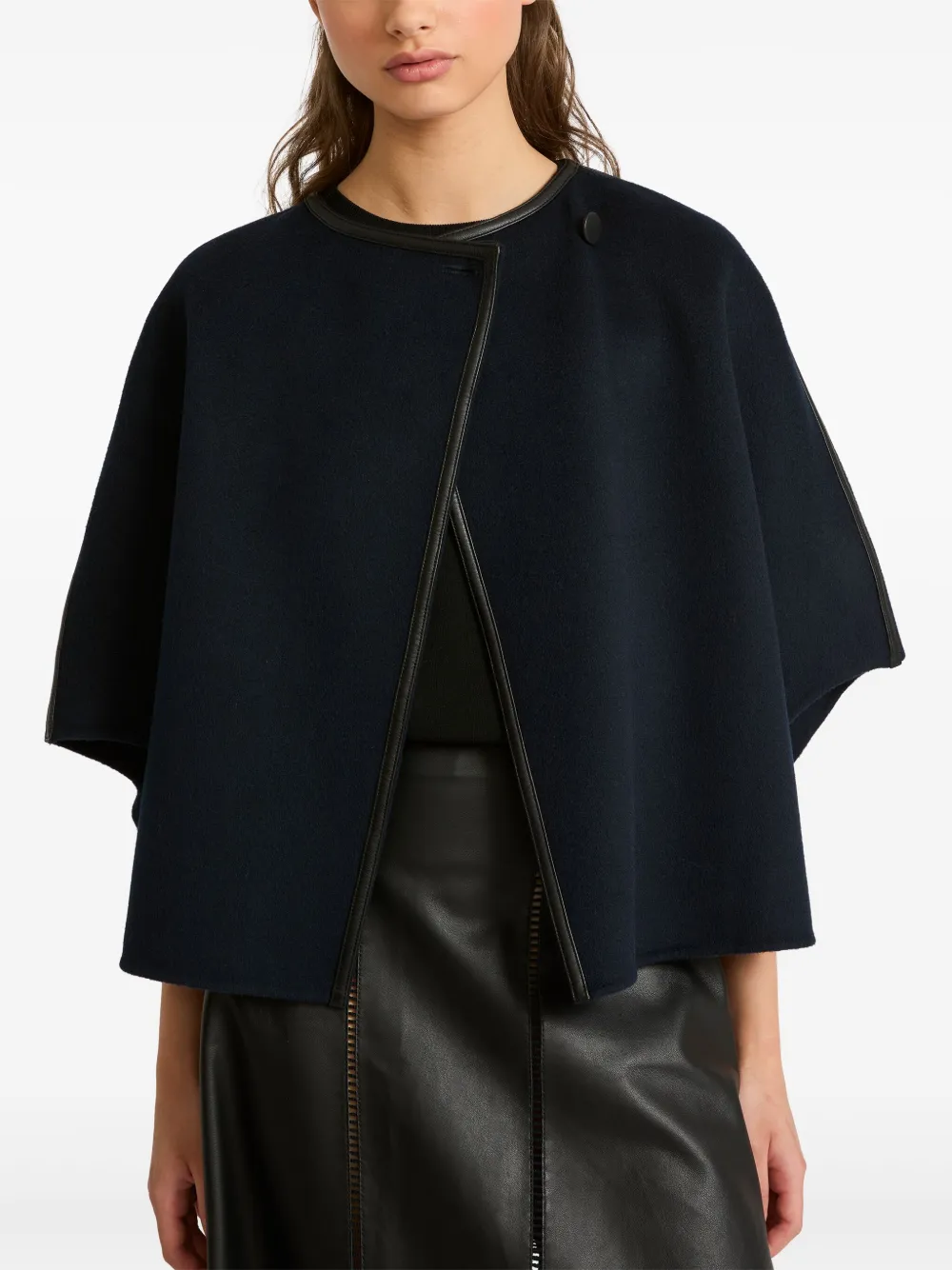Yves Salomon Dubbelzijdige cape Blauw