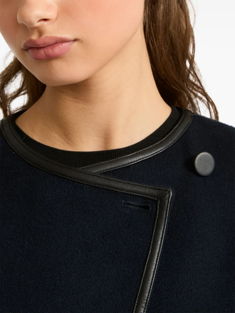 Yves Salomon Dubbelzijdige cape Blauw