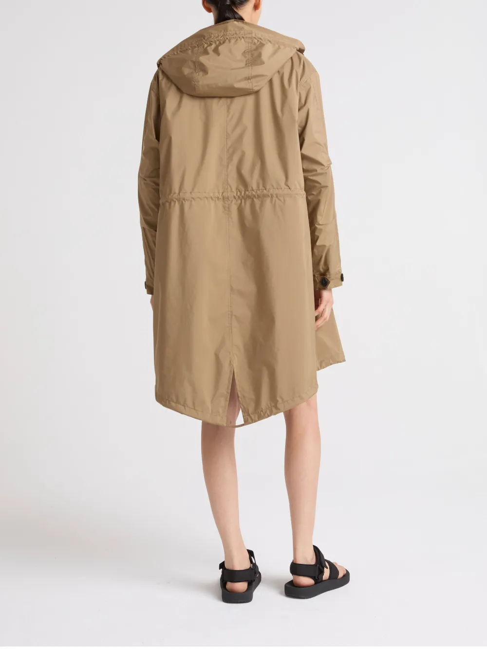 YVES SALOMON DRAWSTRING PARKA