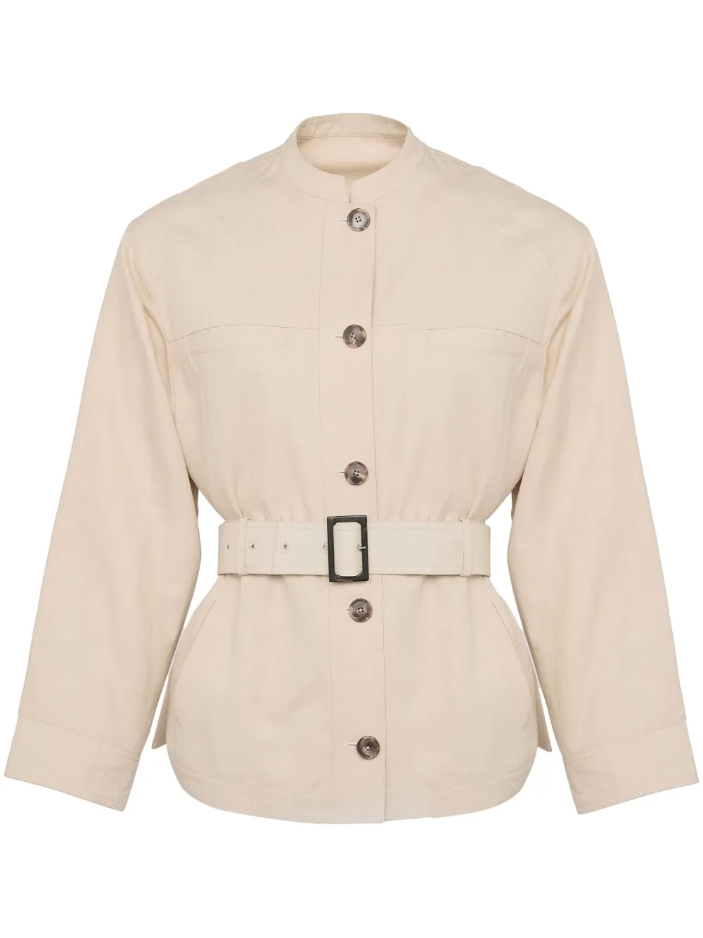 Yves Salomon belted jacket | Brown | Image 1