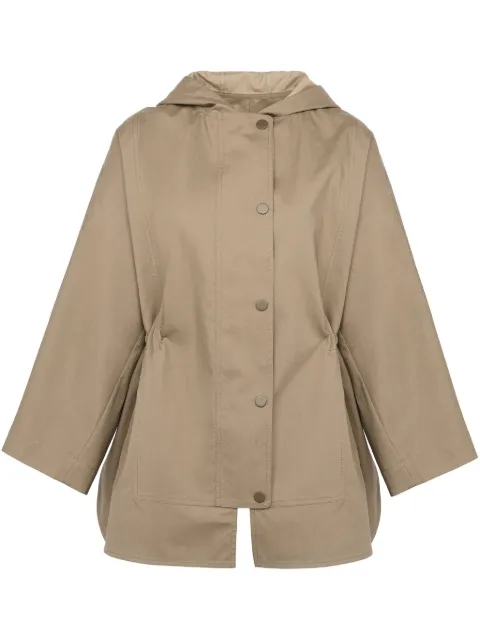 Yves Salomon double-sided cotton cape