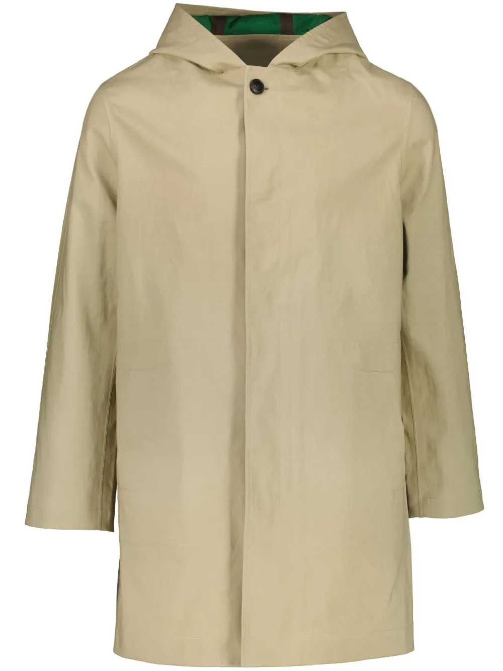 Yves Salomon Dubbelzijdige jas met capuchon Beige
