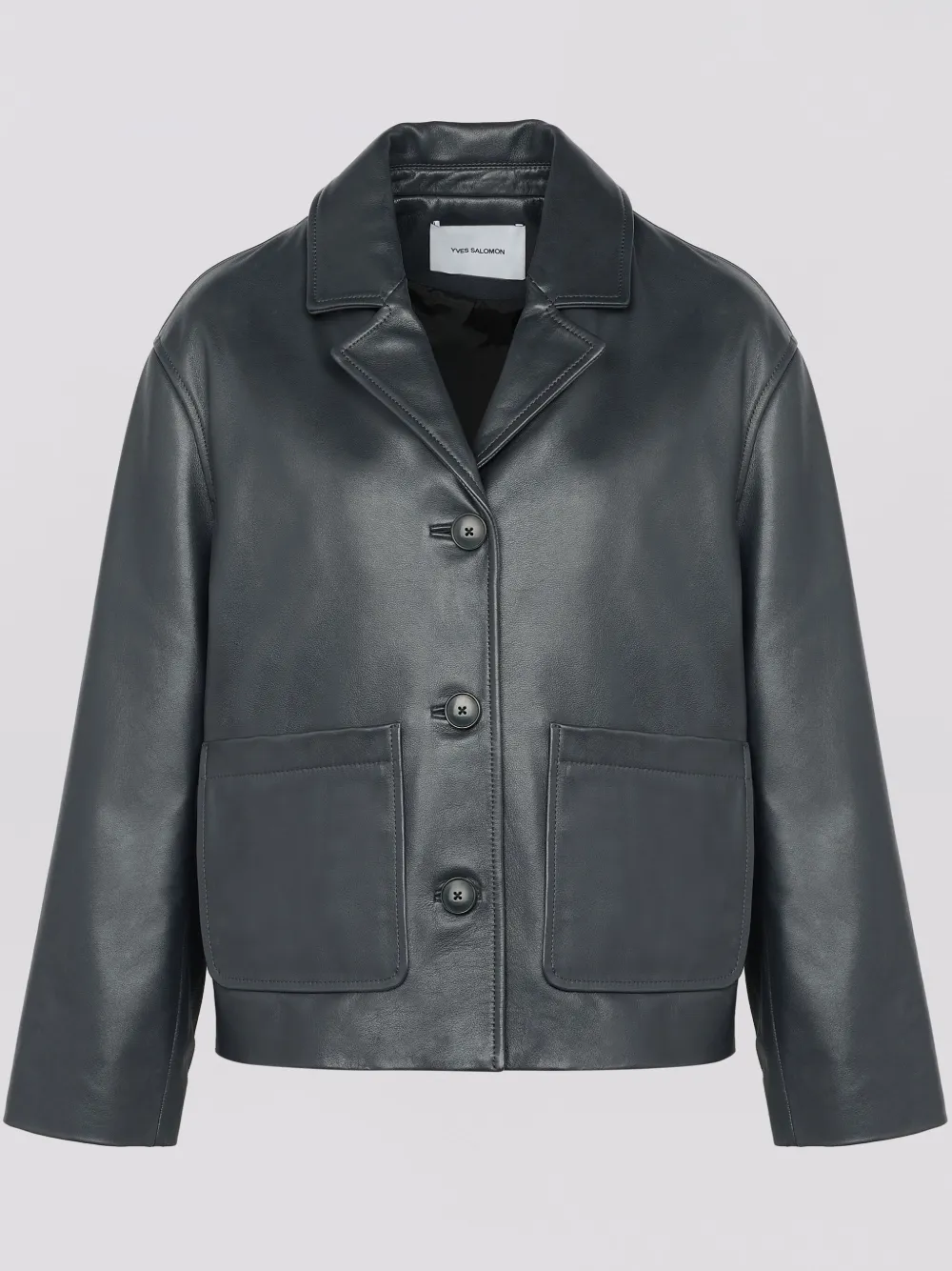 Yves Salomon Giacca in pelle - Nero