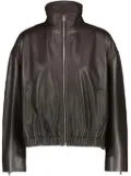 Yves Salomon leather jacket - Brown