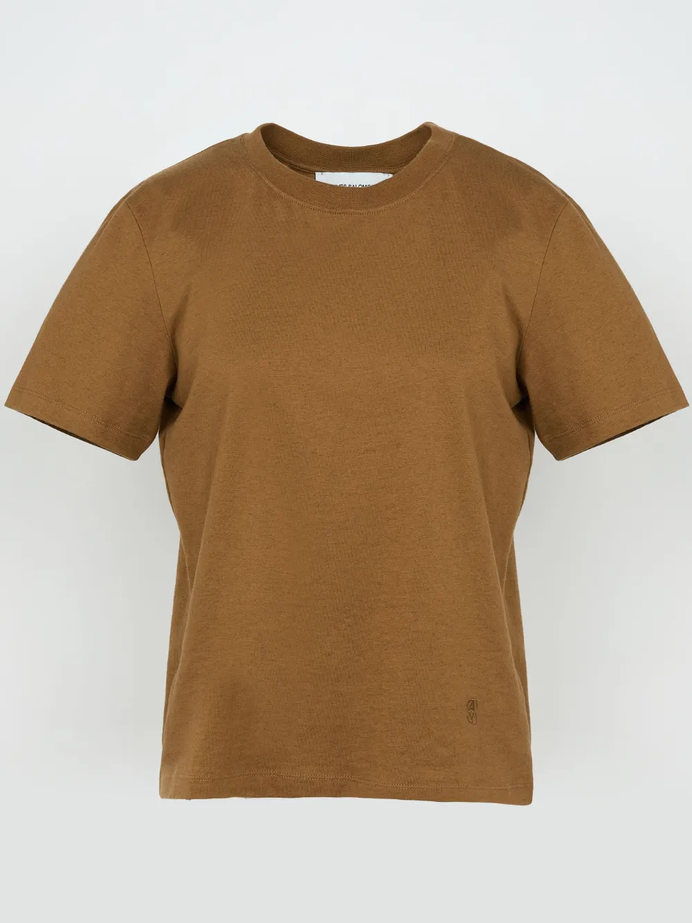Yves Salomon Jersey T-shirt In Brown