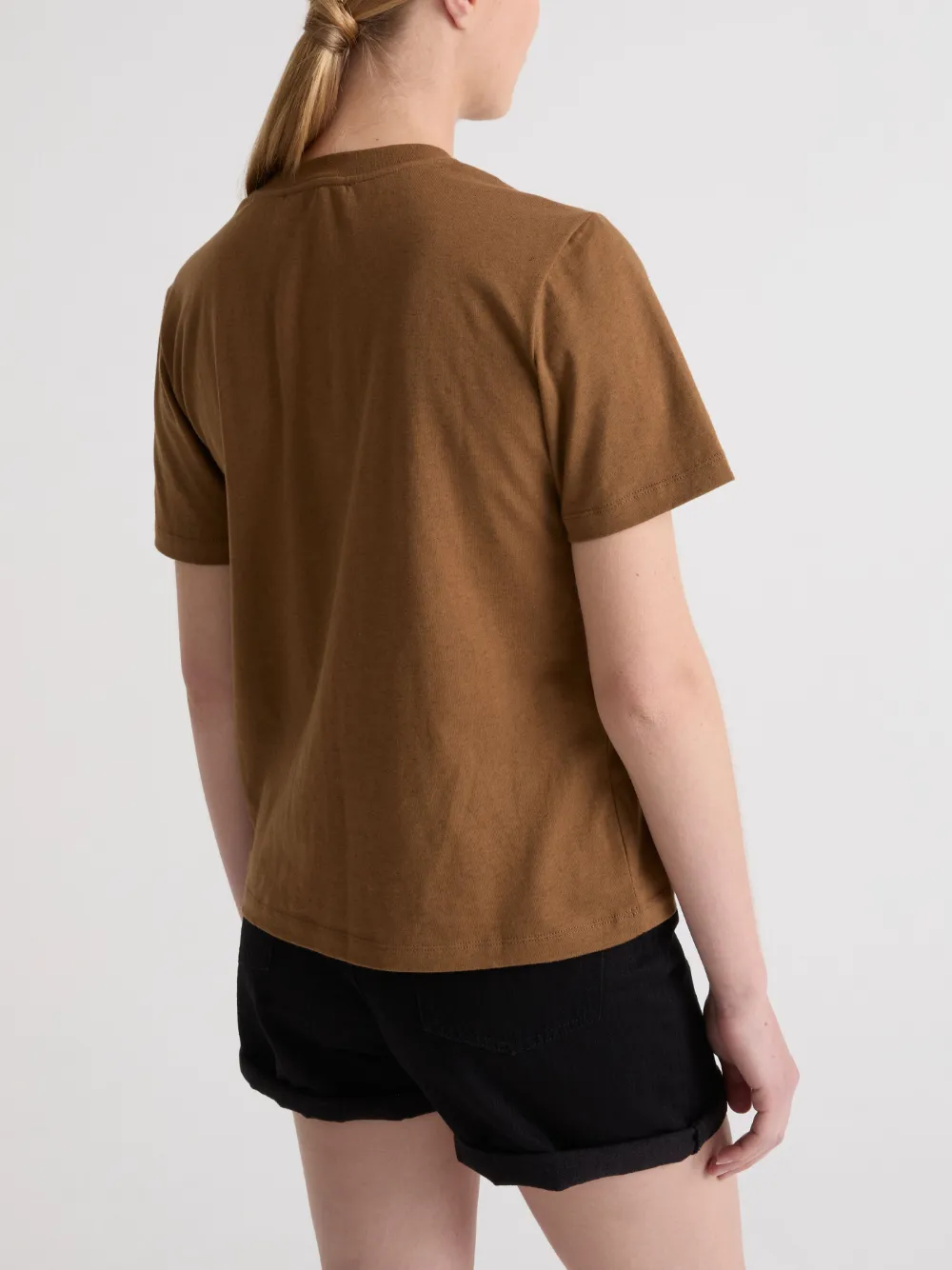 Yves Salomon Jersey T-shirt Bruin