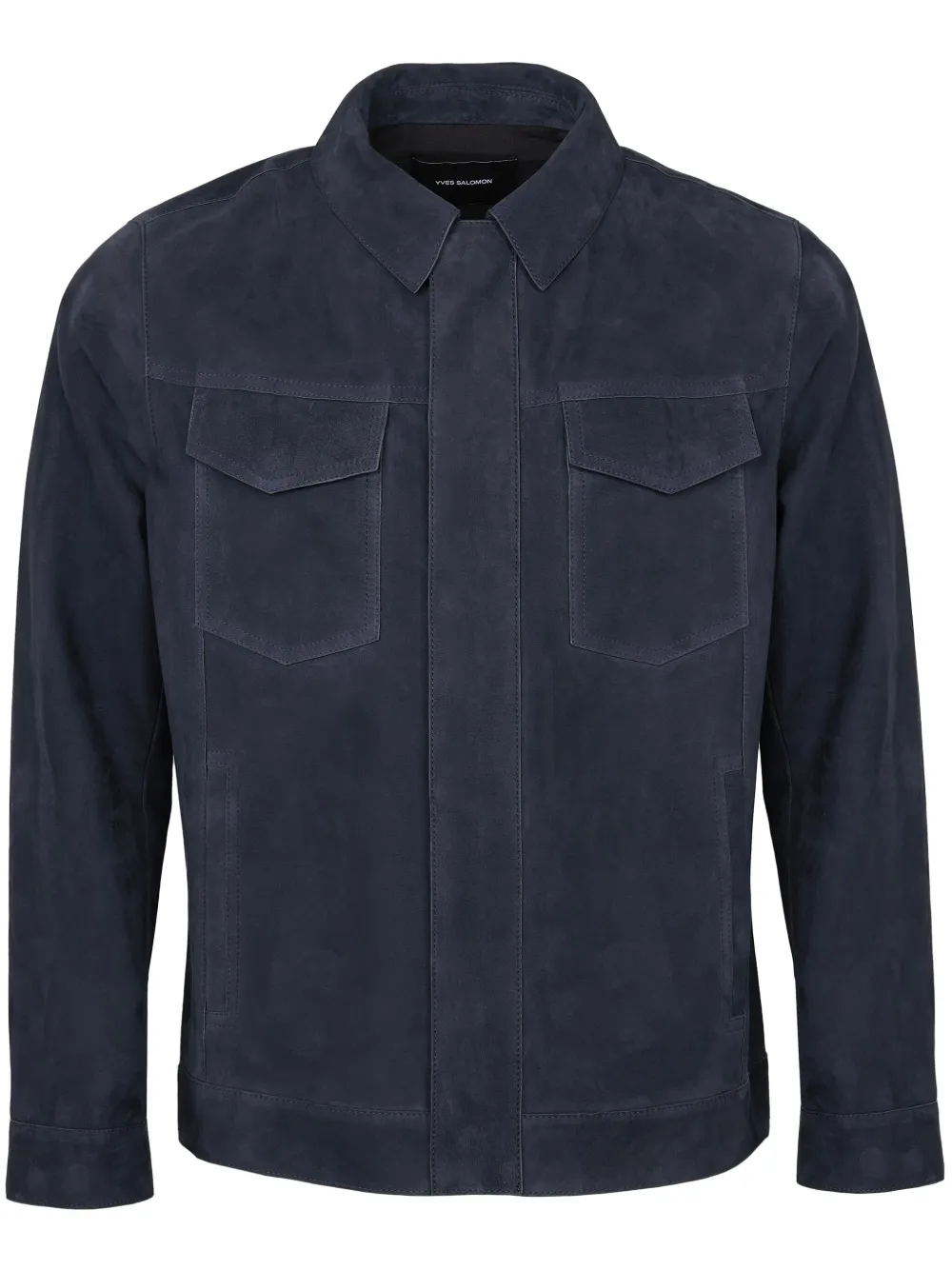 Yves Salomon suede jacket | Blue | Image 1