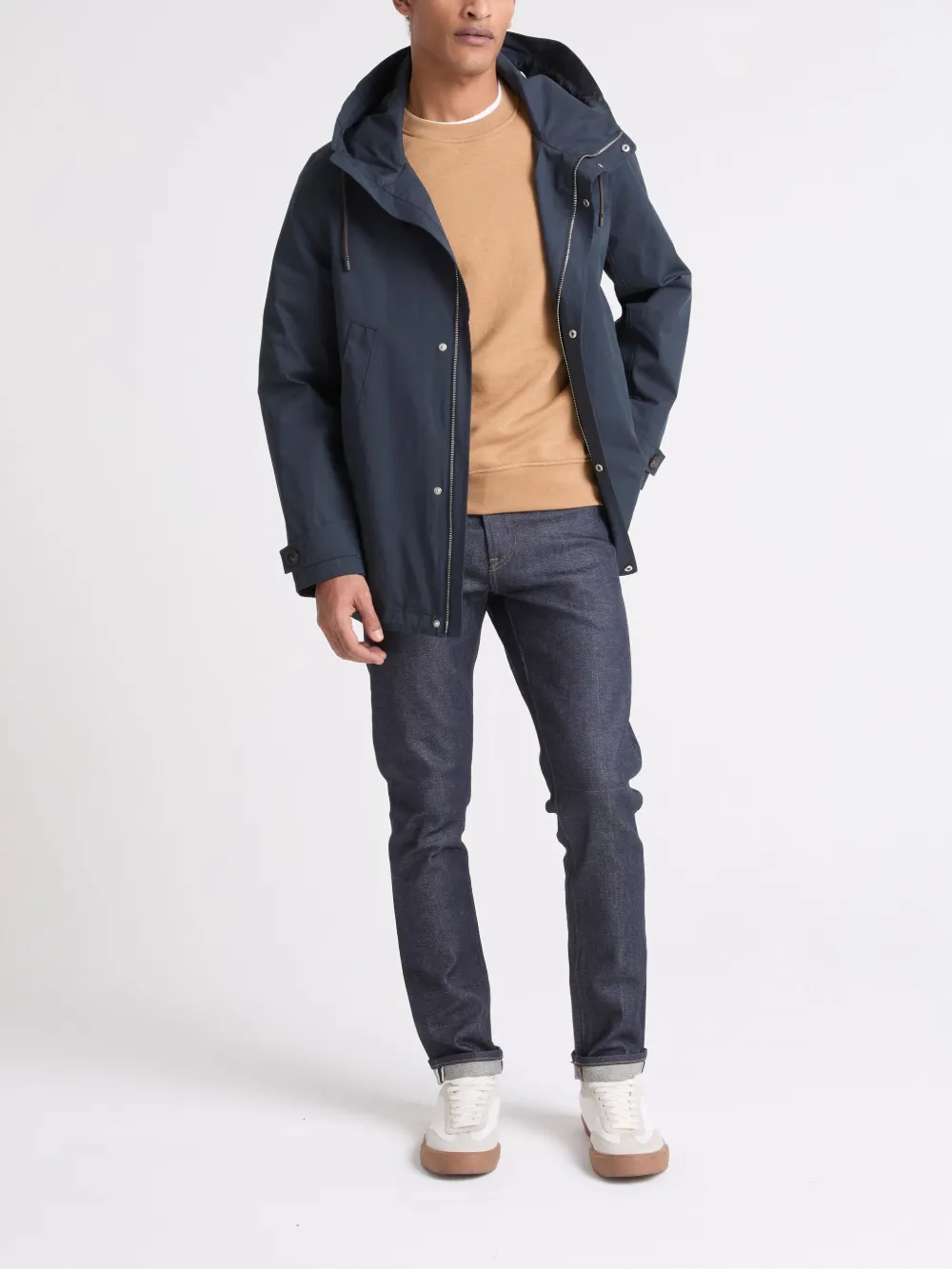 Yves Salomon waterproof parka coat - Blauw