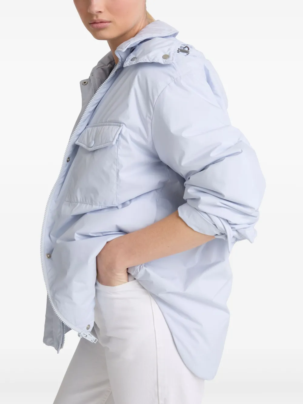Yves Salomon Ultralicht shirtjack Blauw