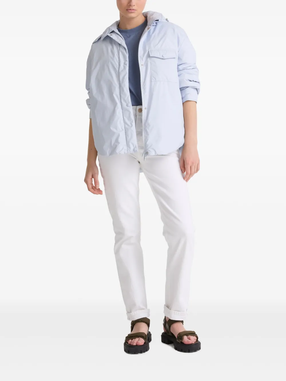 Yves Salomon Ultralicht shirtjack - Blauw