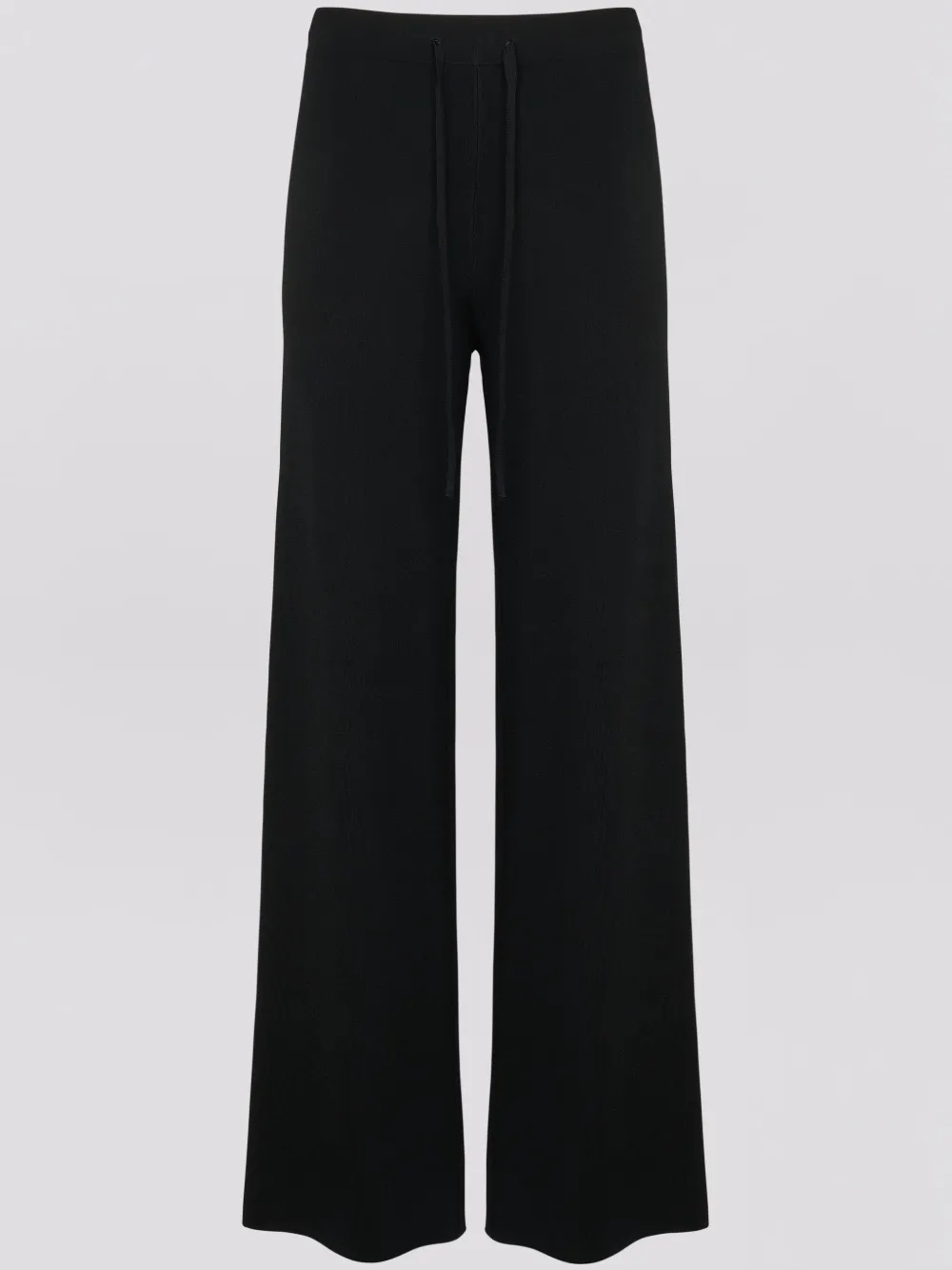 Yves Salomon Knitted Trousers In Schwarz