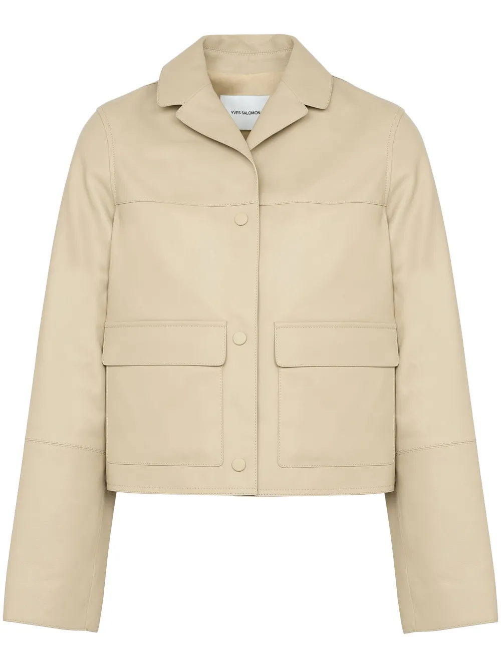 Yves Salomon Giacca in pelle - Marrone