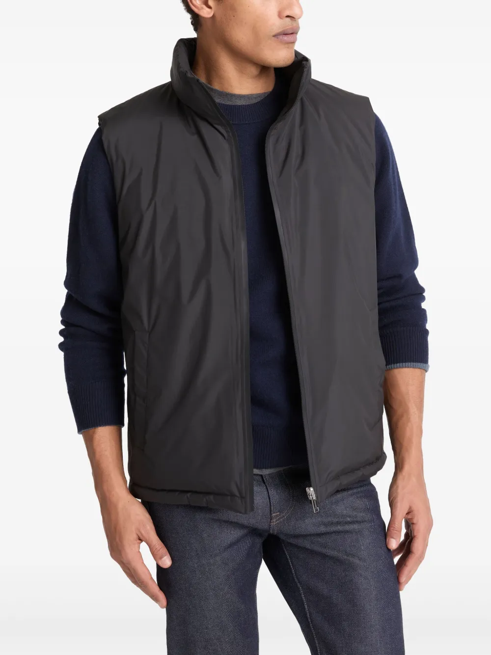 Yves Salomon Omkeerbaar gilet Zwart