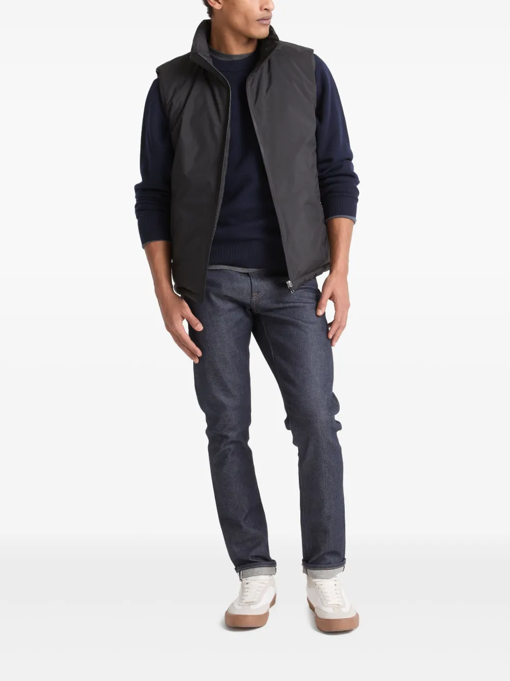 Yves Salomon Omkeerbaar gilet Zwart