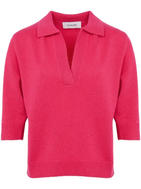 Yves Salomon knitted polo shirt 