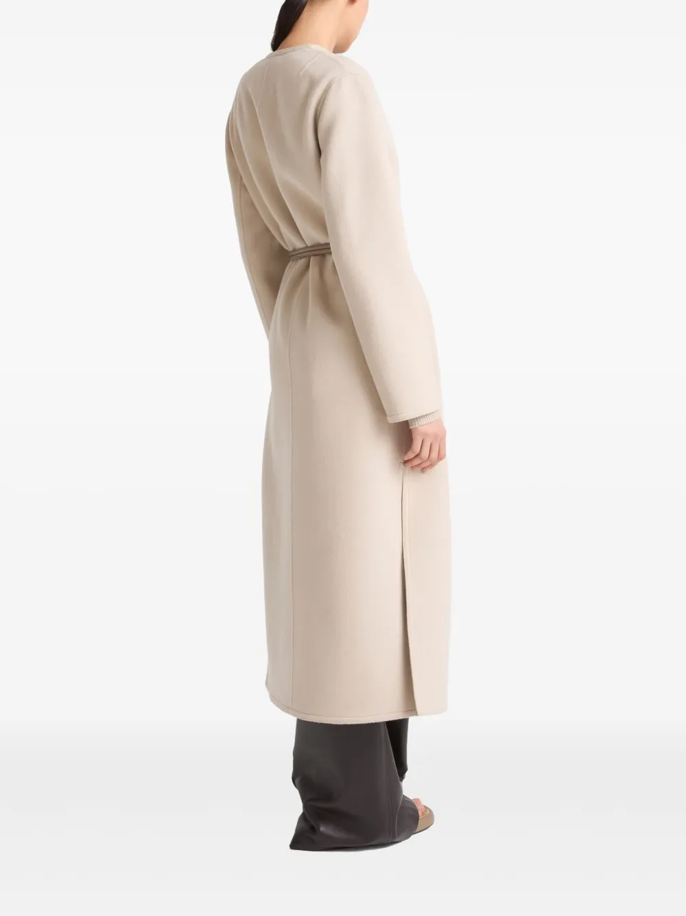Yves Salomon Cashmere-blend Coat In Neutral